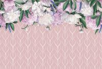 Фреска Ortograf Цветы 33600 Фактура бархат FX Флизелин (4*2,7) Розовый, Цветы арт-33600 (бархат FX) — фото 2, Фрески