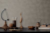 Обои Grandeco Secret Винил на флизелине (1,06*10,05) Белый, Круги/Рогожка арт-R145113 — фото 4, Обои для стен