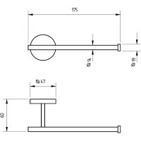 Держатель туалетной бумаги Veragio Largenta Хром арт-VR.LGT-1985.CR — фото 2, Держатели туалетной бумаги