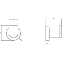 Крючок Gessi Emporio Accessories Хром арт-38921#031 — фото 2, Крючки для полотенец