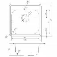 Кухонная мойка Iddis Strit S 48 Сталь арт-STR48P0i77S — фото 10, Кухонные мойки