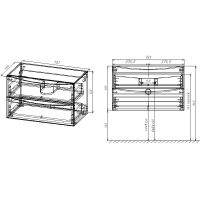 Тумба под раковину Vincea Mia 75 подвесная Beton арт-VMC-2MC750BT — фото 10, Тумбы под раковину