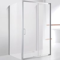 Душевой уголок Cezares Molveno 110x90 профиль Хром стекло рифленое арт-MOLVENO-AH-12-110/90-P-Cr — фото 1, Прямоугольные душевые уголки