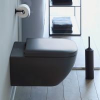 Товар: Унитаз Duravit Happy D.2 подвесной Антрацит матовый без сиденья арт-2222098900 - фото 2 Унитаз Duravit Happy D.2 подвесной Антрацит матовый без сиденья арт-2222098900 — фото 2, Подвесные унитазы
