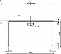 Товар: Акриловый поддон для душа Ideal Standard Ultraflat New 160х90 Белый арт-T448501 - фото 5 Акриловый поддон для душа Ideal Standard Ultraflat New 160х90 Белый арт-T448501 — фото 5, Акриловые душевые поддоны