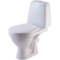 Унитаз компакт Rosa Премьер Люкс Белый с бачком и сиденьем Микролифт арт-4620008196183 — фото 1, Напольные унитазы