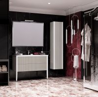 Товар: Шкаф пенал Opadiris Рубинно 40 подвесной Серый арт-00-00006370 - фото 4 Шкаф пенал Opadiris Рубинно 40 подвесной Серый арт-00-00006370 — фото 4, Пеналы для ванной комнаты