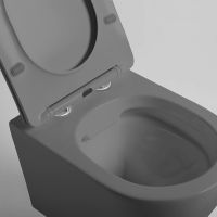 Унитаз Vincea Globo подвесной Антрацит матовый с сиденьем Микролифт арт-VT1-14SMA — фото 6, Подвесные унитазы