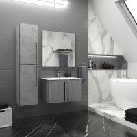 Зеркало Brevita Mars 70 Черное арт-MARS-02070-ЧмП — фото 4, Зеркала в ванную комнату