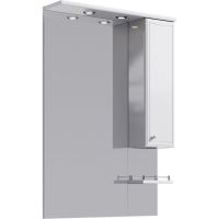 Зеркало со шкафом Aqwella Барселона 70 с подсветкой Белое арт-Ba.02.07 — фото 1, Зеркальные шкафы в ванную