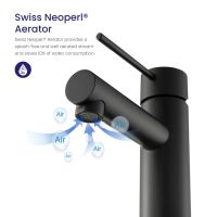 Смеситель для раковины Timo Saona Черный арт-2361/03F — фото 5, Смесители для раковины