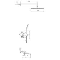 Душевая система Gappo Черная матовая арт-G7107-6 — фото 9, Встраиваемые душевые комплекты