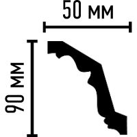 Карниз Decomaster 2400x90x50 мм арт-95028 — фото 2, Карнизы