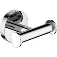 Двойной крючок Aquatek Оберон Хром арт-AQ4202CR — фото 1, Крючки для полотенец