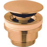 Донный клапан Paffoni Сlick-Сlack Золото брашированное арт-ZSCA050HGSP — фото 1, Донные клапаны