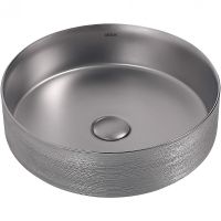 Раковина-чаша Abber Bequem 40 Серебро матовое арт-AC2109BSM — фото 1, Раковины накладные