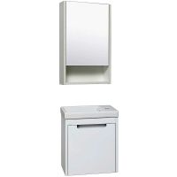 Тумба под раковину Runo Микра 40 R подвесная Белая арт-00000001078 — фото 3, Тумбы под раковину