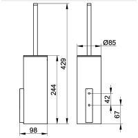 Товар: Туалетный ершик Keuco Edition 400 11564 019000 Хром арт-11564019000 - фото 3 Туалетный ершик Keuco Edition 400 11564 019000 Хром арт-11564019000 — фото 3, Ершики для унитаза