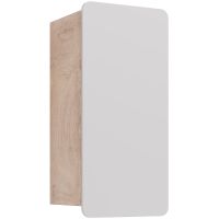 Подвесной шкаф Lemark Olivia 35 Белый глянец Дуб Кантри арт-LM08OL35PL — фото 1, Шкафы для ванной