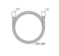 Душевой шланг Ravak 915.02 Хром арт-X07P341 — фото 2, Душевые шланги