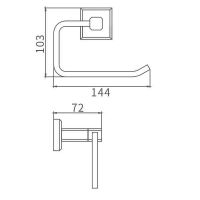 Держатель туалетной бумаги Gappo G38 Хром арт-G3803-3 — фото 8, Держатели туалетной бумаги