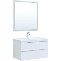 Комплект мебели для ванной Aquanet Беркли 80 подвесной Белый глянец арт-306360 — фото 1, Комплекты мебели для ванной