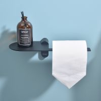 Держатель туалетной бумаги Raglo с полкой Черный матовый арт-R300.03.06 — фото 7, Держатели туалетной бумаги