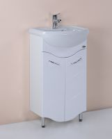 Тумба под раковину Onika Лайн 45 Белая арт-104504 — фото 1, Тумбы под раковину