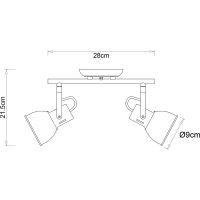 Потолочный светильник Artelamp Jovi Черный Золото арт-A1677PL-2GO — фото 2, Споты