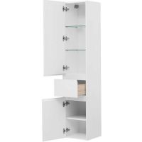 Шкаф пенал Aquanet Бруклин 35 L подвесной Белый арт-209827 — фото 3, Пеналы для ванной комнаты