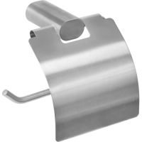 Держатель туалетной бумаги Remer Lounge с крышкой Никель матовый брашированный арт-LN60NPO — фото 1, Держатели туалетной бумаги