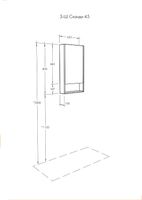 Зеркальный шкаф Aquaton Сканди 45 Белый Дуб рустикальный арт-1A252002SDZ90 — фото 6, Зеркальные шкафы в ванную