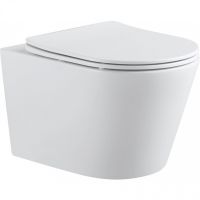 Унитаз Aquanet Atago 2.0 Rimless подвесной с сиденьем Микролифт арт-243549 — фото 1, Подвесные унитазы