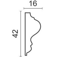 Молдинг Decor-Dizayn 2400x42x16 мм арт-301-552/1 — фото 2, Молдинги