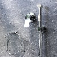 Комплект унитаза с инсталляцией AM.PM Inspire 2.0 с сиденьем Микролифт с клавишей смыва Хром с гигиеническим душем и аксессуарами для ванной комнаты арт-CK50GD — фото 11, Комплекты унитаз + инсталляция