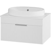 Тумба с раковиной Brevita Enfida 70 подвесная Белая матовая арт-УТ000014764 — фото 1, Тумбы с раковиной