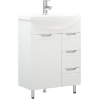 Товар: Тумба под раковину Corozo Лея 65 Z3 Белая арт-SD-00001509 - фото 3 Тумба под раковину Corozo Лея 65 Z3 Белая арт-SD-00001509 — фото 3, Тумбы под раковину