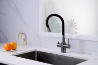 Смеситель для кухни Paulmark Salix Вороненая сталь арт-Sa213419-GM — фото 5, Смесители для кухни