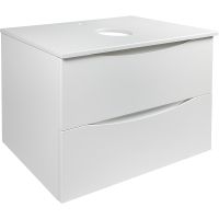 Тумба под раковину Bond Cube 80 подвесная Белая матовая арт-T05805 — фото 1, Тумбы под раковину