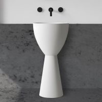 Раковина Abber Stein 45 Белая матовая арт-AS2507 — фото 1, Раковины напольные