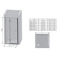 Товар: Душевая дверь Ravak Brilliant BSD2-100 B L профиль Хром стекло Transparent арт-0ULABA00Z1 - фото 9 Душевая дверь Ravak Brilliant BSD2-100 B L профиль Хром стекло Transparent арт-0ULABA00Z1 — фото 9, Распашные душевые двери