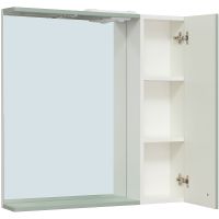 Зеркало со шкафом Runo Римини 75 с подсветкой Мята арт-00-00001279 — фото 2, Зеркальные шкафы в ванную