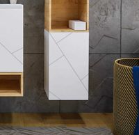 Подвесной шкаф Бриклаер Кристалл 35 Белый арт-4627125416019 — фото 1, Шкафы для ванной