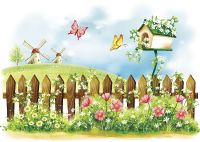 Фреска детская Ortograf Сказочная страна 5174 Фактура флок FLK Флизелин (3,8*2,7) Разноцветный, Мультимедия арт-5174 (флок FLK) — фото 2, Фрески