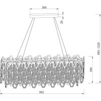 Люстра Maytoni Neoclassic Tissage Прозрачная Золото арт-MOD490PL-10G — фото 6, Люстры
