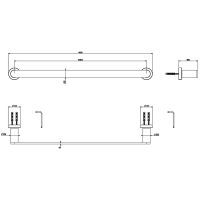 Полотенцедержатель Gessi Emporio Accessories Хром арт-38900#031 — фото 2, Полотенцедержатели