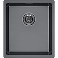 Кухонная мойка Paulmark Yuni 39 Uni Вороненная сталь арт-YU39-GM — фото 1, Кухонные мойки