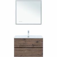 Тумба под раковину Aquanet Алвита New 80 подвесная Дуб веллингтон табак арт-334186 — фото 8, Тумбы под раковину