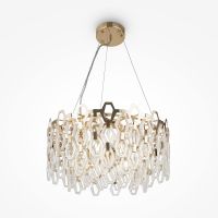 Товар: Люстра Maytoni Neoclassic Tissage Прозрачная Золото арт-MOD490PL-09G - фото 6 Люстра Maytoni Neoclassic Tissage Прозрачная Золото арт-MOD490PL-09G — фото 6, Люстры