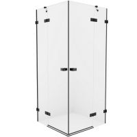 Душевой уголок New Trendy Avexa Black 120x100 профиль Черный стекло прозрачное арт-EXK-1622 — фото 1, Прямоугольные душевые уголки